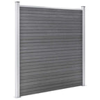 WPC garden fence grey 1218x186 cm