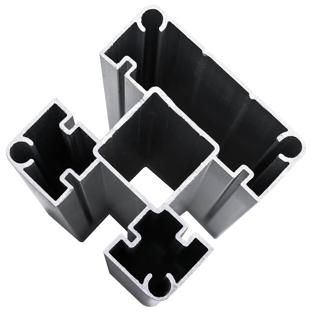 WPC garden fence grey 1218x186 cm