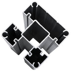 WPC garden fence grey 1218x186 cm