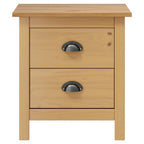 Mesita de noche Hill madera maciza de pino 46x35x49,5 cm
