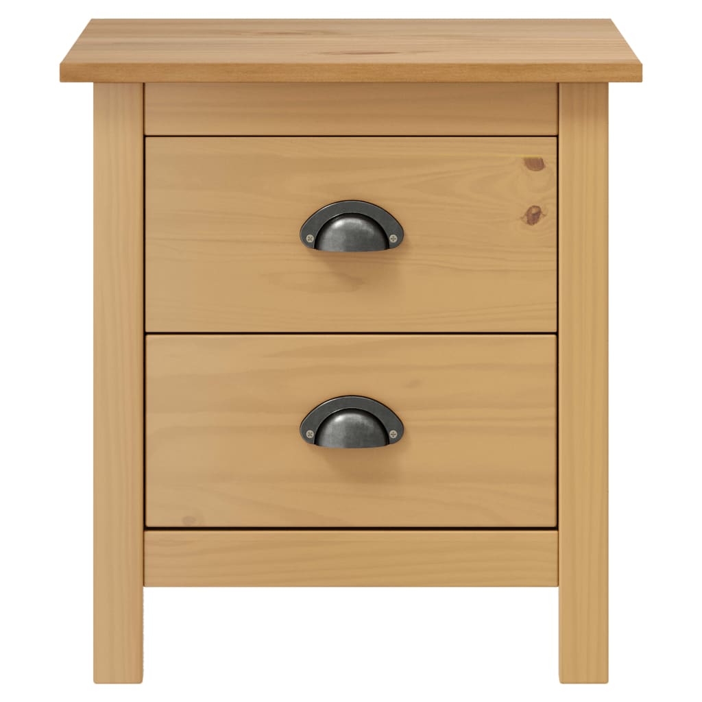 Mesita de noche Hill madera maciza de pino 46x35x49,5 cm
