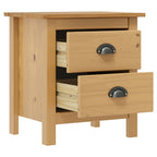 Mesita de noche Hill madera maciza de pino 46x35x49,5 cm