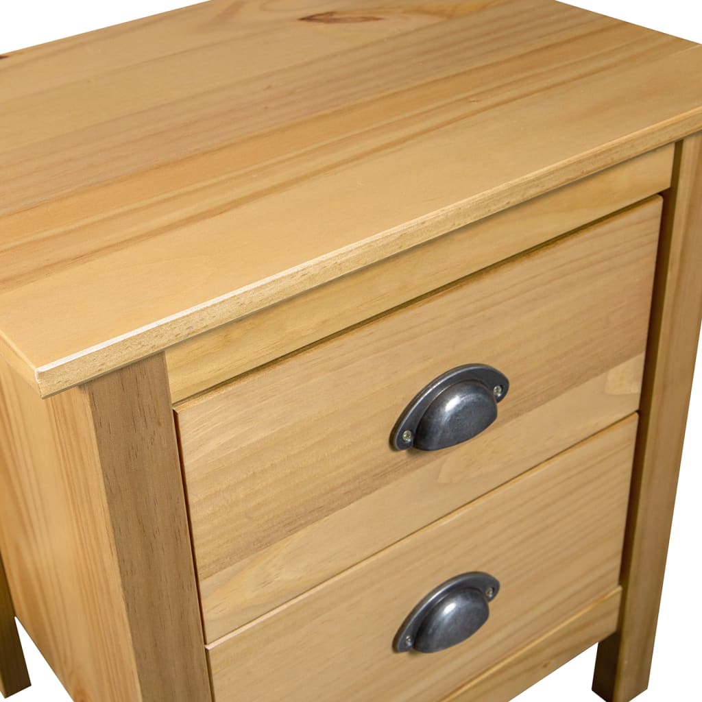 Mesita de noche Hill madera maciza de pino 46x35x49,5 cm