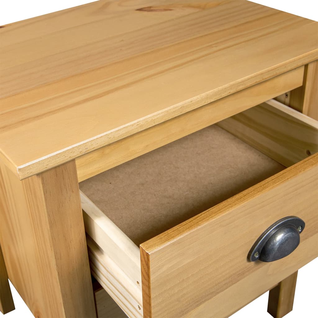 Mesita de noche Hill madera maciza de pino 46x35x49,5 cm