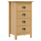 Mesita de noche Hill madera maciza de pino 46x35x49,5 cm