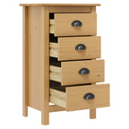 Mesita de noche Hill madera maciza de pino 46x35x49,5 cm