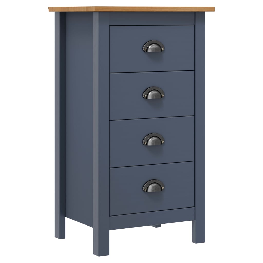 Mesita de noche Hill madera maciza de pino 46x35x49,5 cm