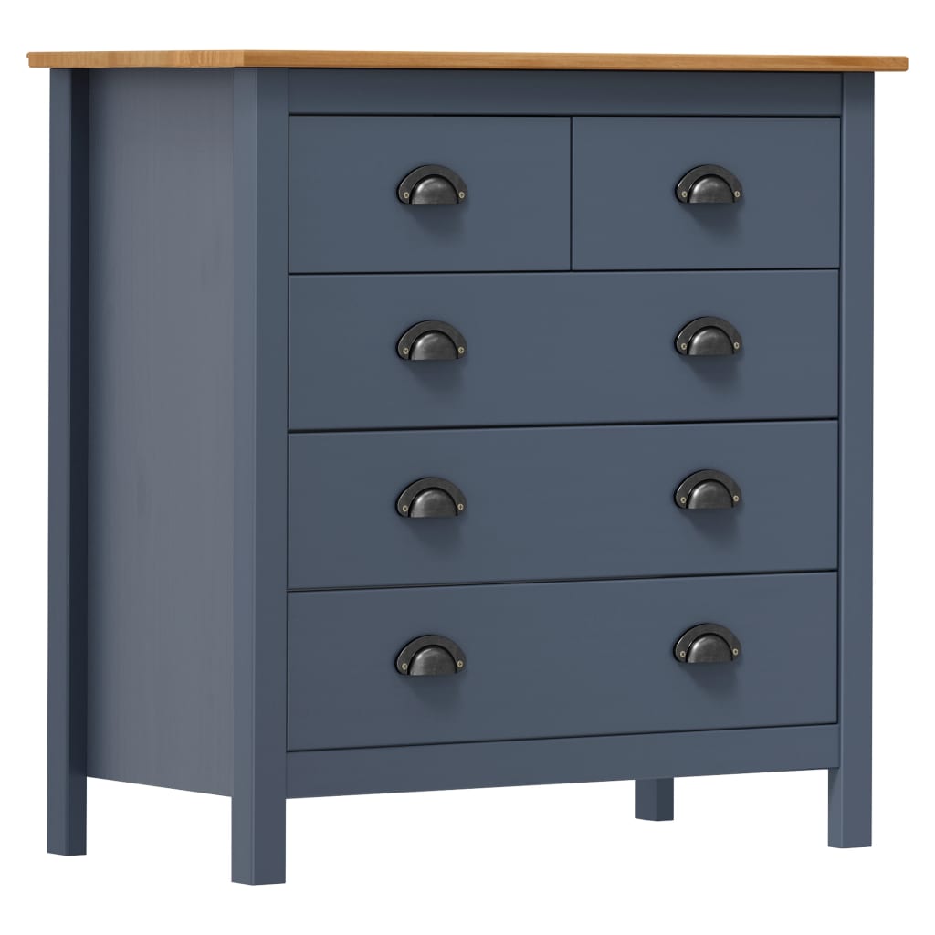 Mesita de noche Hill madera maciza de pino 46x35x49,5 cm