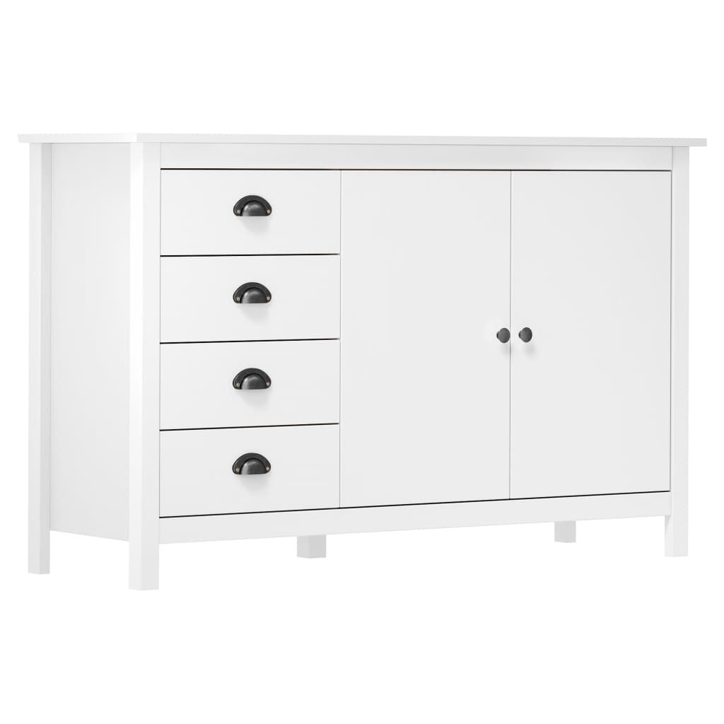 Aparador Hill madera maciza pino marrón miel 130x40x80 cm