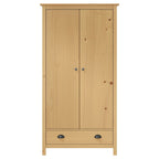 Armario de 2 puertas Hill madera maciza pino 89x50x170cm