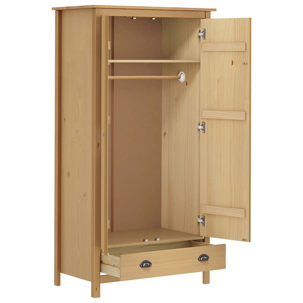 Armario de 2 puertas Hill madera maciza pino 89x50x170cm