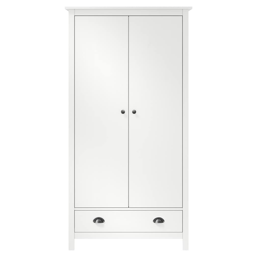 Armario de 2 puertas Hill madera maciza pino blanco 89x50x170cm