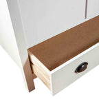 Armario de 2 puertas Hill madera maciza pino blanco 89x50x170cm
