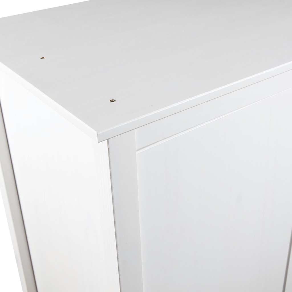 Armario de 2 puertas Hill madera maciza pino blanco 89x50x170cm