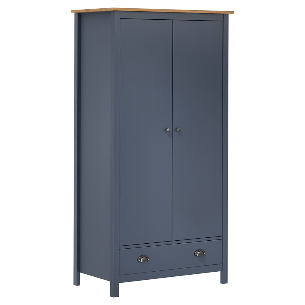 Armario de 2 puertas Hill madera maciza pino 89x50x170cm