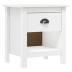 Mesitas de noche 2 uds Hill madera maciza de pino 46x35x49,5 cm