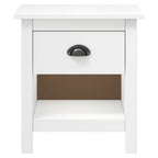 Mesitas de noche 2 uds Hill madera maciza de pino 46x35x49,5 cm