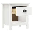 Mesitas de noche 2 uds Hill madera maciza de pino 46x35x49,5 cm
