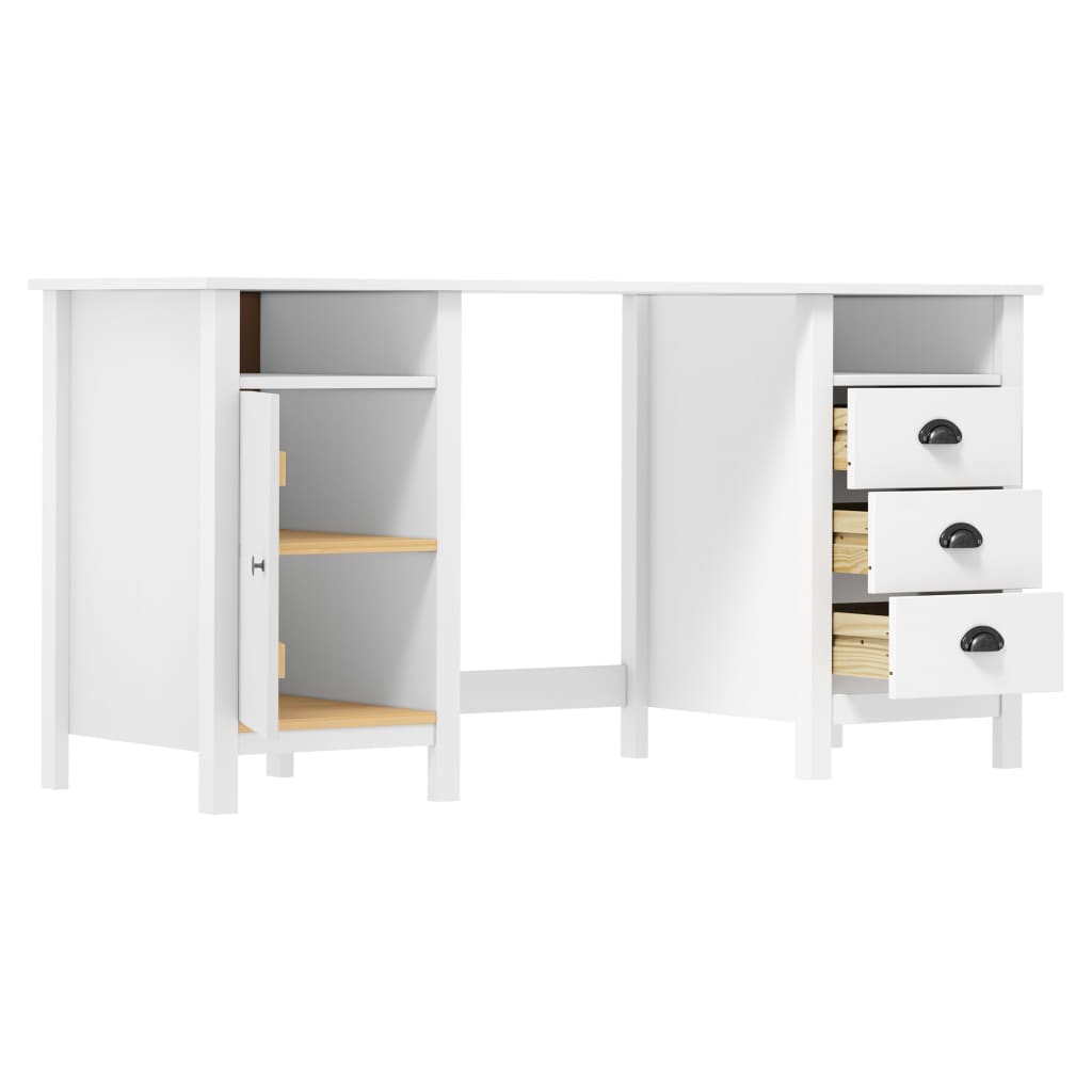 Escritorio Hill Range madera de pino blanco 150x50x74 cm