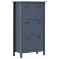 Mueble zapatero Hill madera pino gris 72x35x124 cm