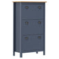 Mueble zapatero Hill madera pino gris 72x35x124 cm