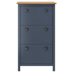 Mueble zapatero Hill madera pino gris 72x35x124 cm
