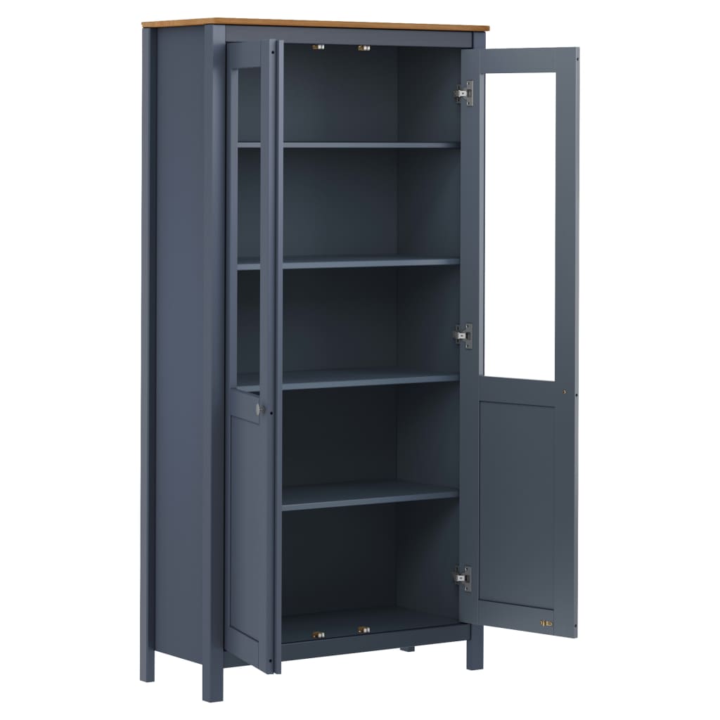 Aparador Hill madera de pino gris 85x37x170,5 cm