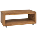 Mesa de centro de madera maciza de teca 110x60x40 cm