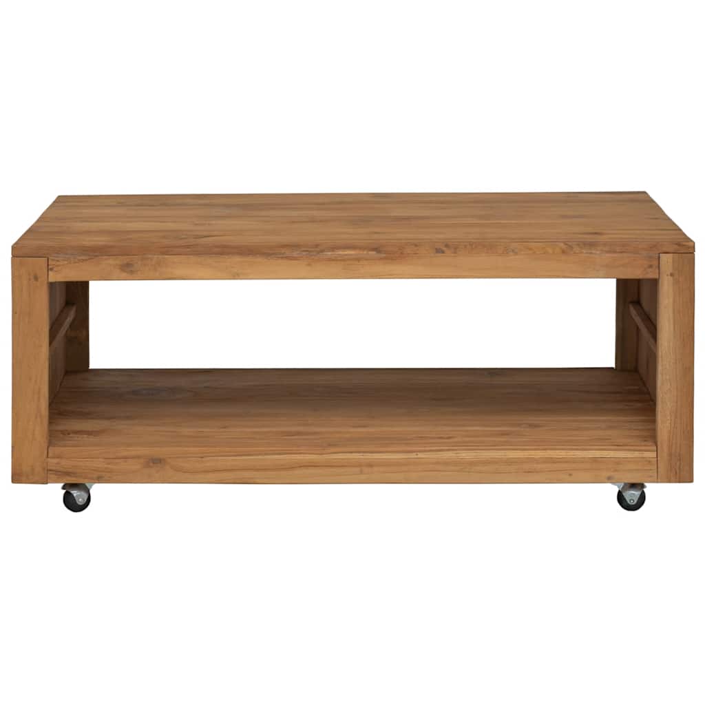 Mesa de centro de madera maciza de teca 110x60x40 cm
