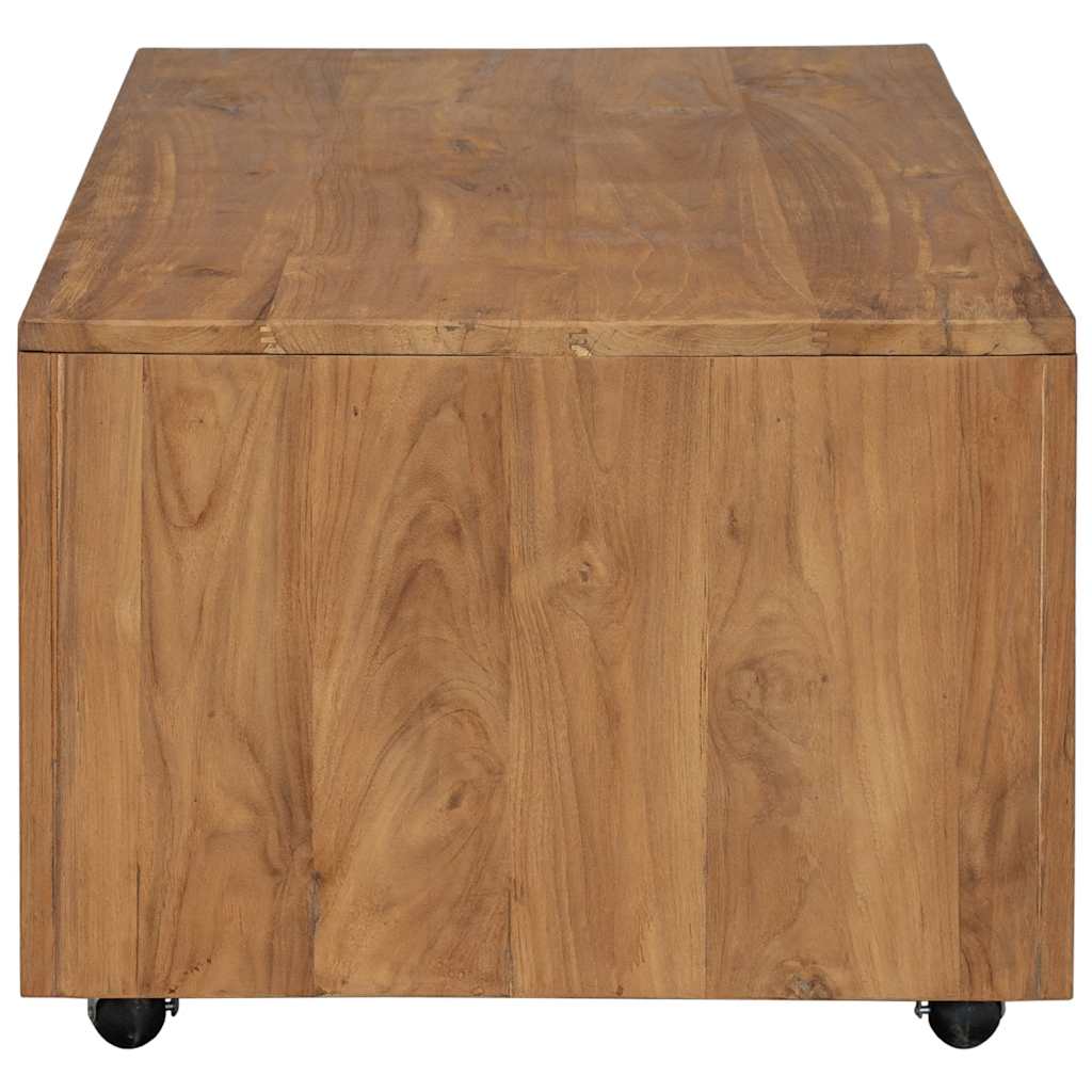 Mesa de centro de madera maciza de teca 110x60x40 cm