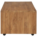 Mesa de centro de madera maciza de teca 110x60x40 cm