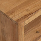 Mesa de centro de madera maciza de teca 110x60x40 cm