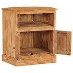 Aparador de madera maciza de teca 60x45x60 cm