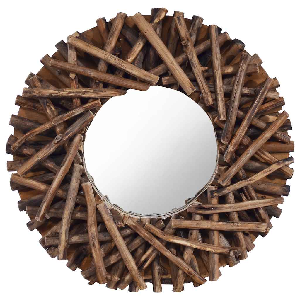 Espejo de pared madera de teca maciza 50x70 cm