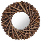 Espejo de pared madera de teca maciza 50x70 cm