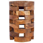 Mesita de noche de madera maciza de teca 30x30x45 cm