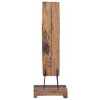 Botellero para 6 botellas madera maciza de roble 35x35x100 cm