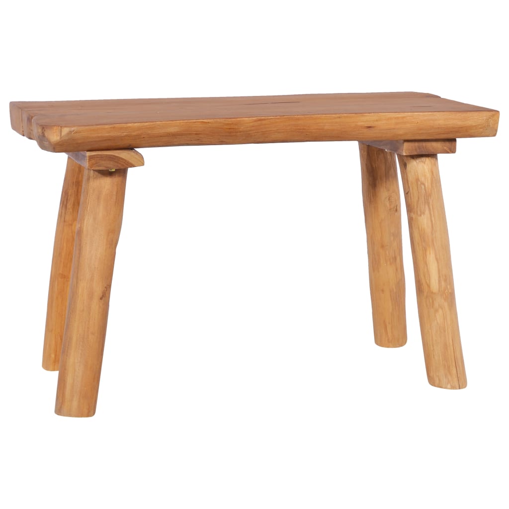 Banco de jardín de madera maciza de teca 120 cm