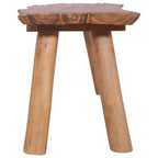 Banco de jardín de madera maciza de teca 120 cm