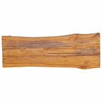 Banco de jardín de madera maciza de teca 120 cm