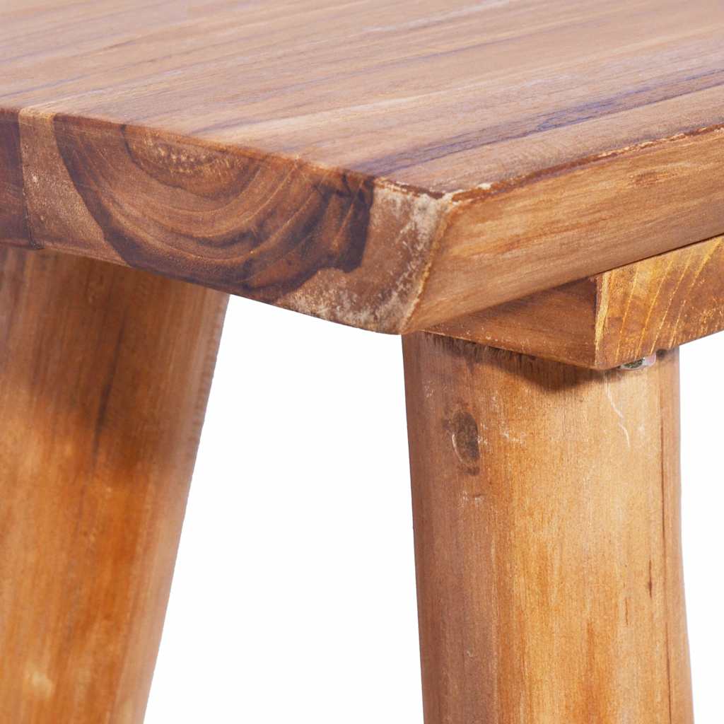 Banco de jardín de madera maciza de teca 120 cm