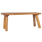 Banco de jardín de madera maciza de teca 120 cm