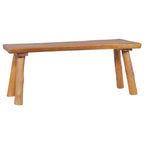 Banco de jardín de madera maciza de teca 120 cm