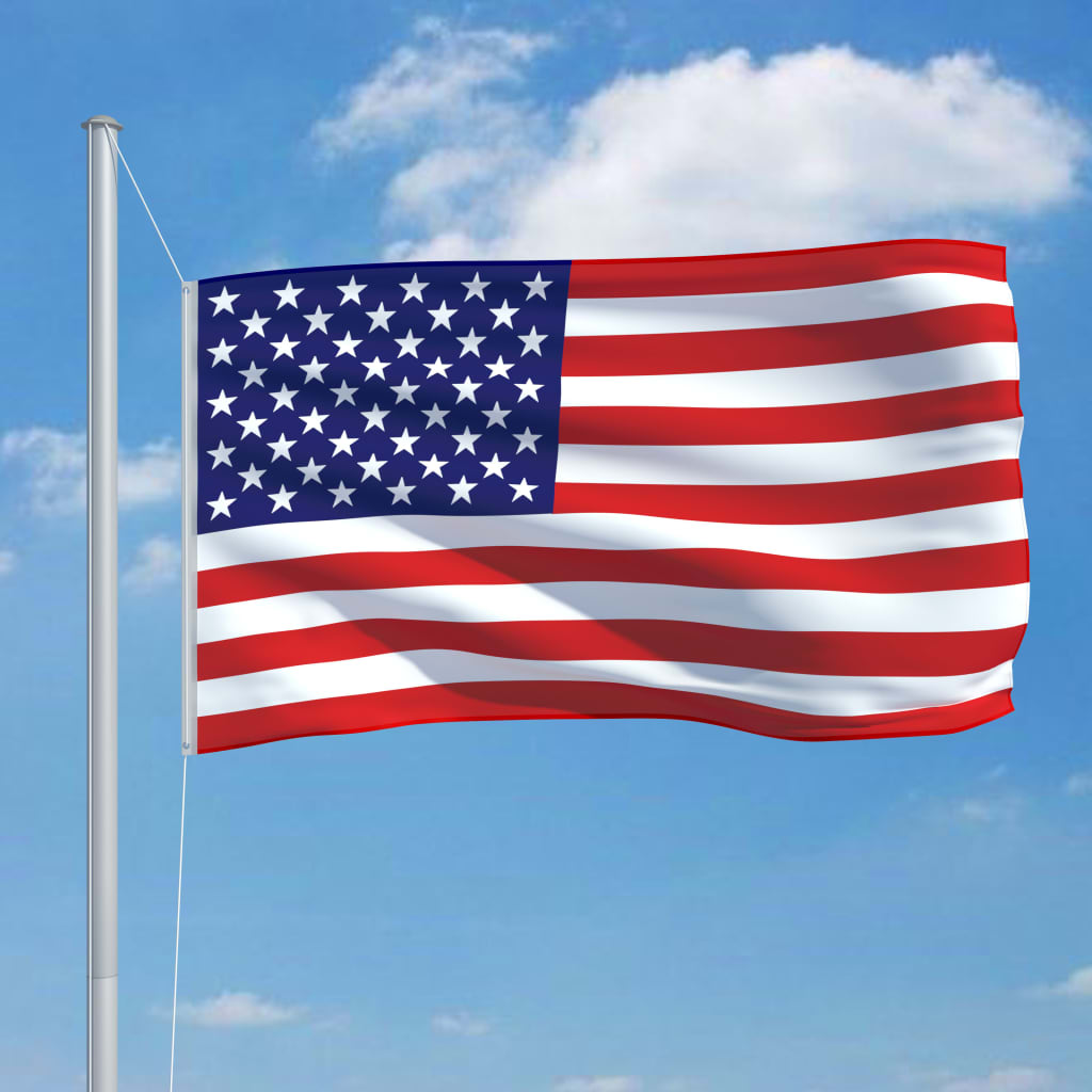 Bandera de Estados Unidos y mástil de aluminio 6,2 m
