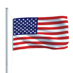 Bandera de Estados Unidos y mástil de aluminio 6,2 m