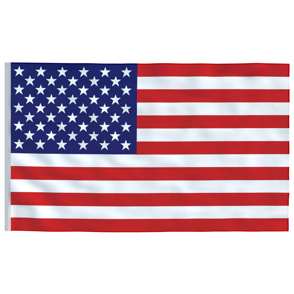 Bandera de Estados Unidos y mástil de aluminio 6,2 m
