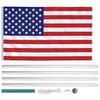 Bandera de Estados Unidos y mástil de aluminio 6,2 m