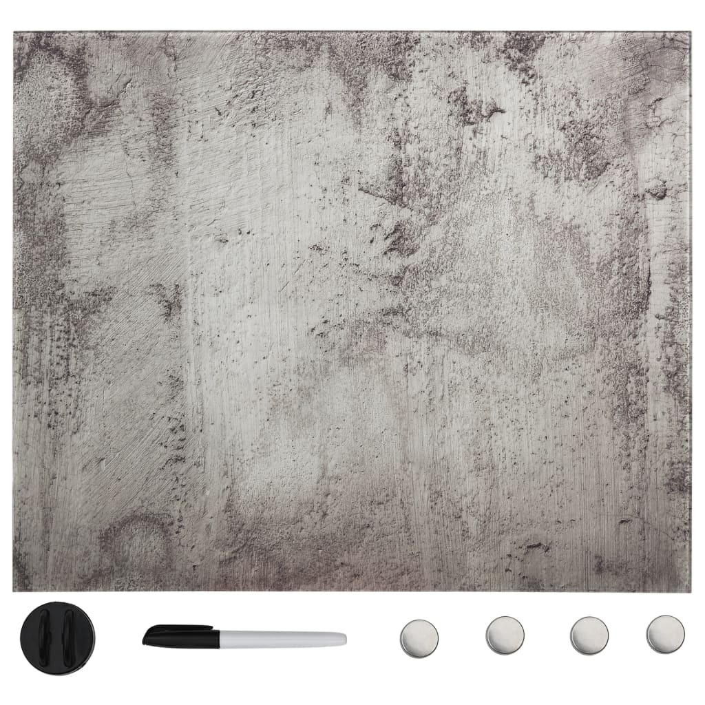 Pizarra magnética de pared vidrio 100x60 cm