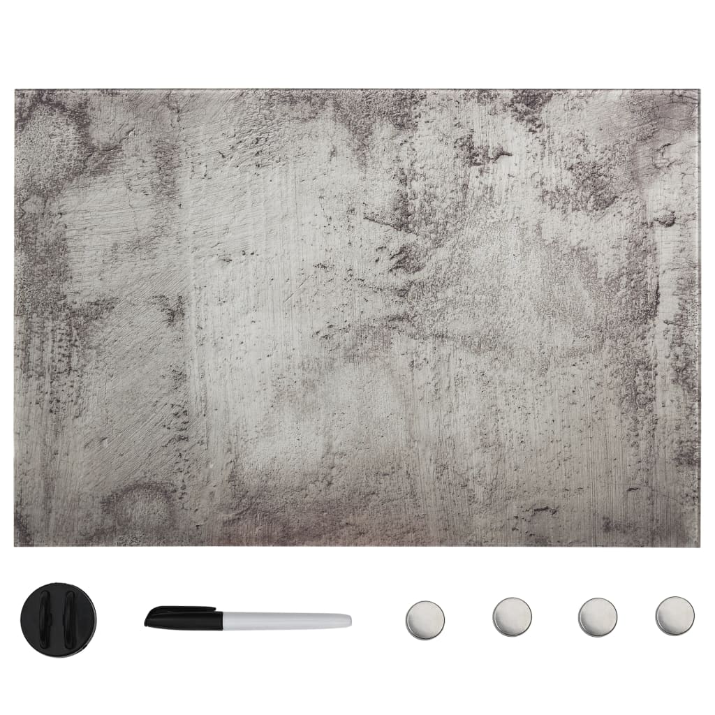 Pizarra magnética de pared vidrio 100x60 cm