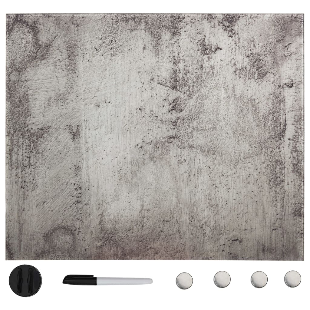 Pizarra magnética de pared vidrio 100x60 cm